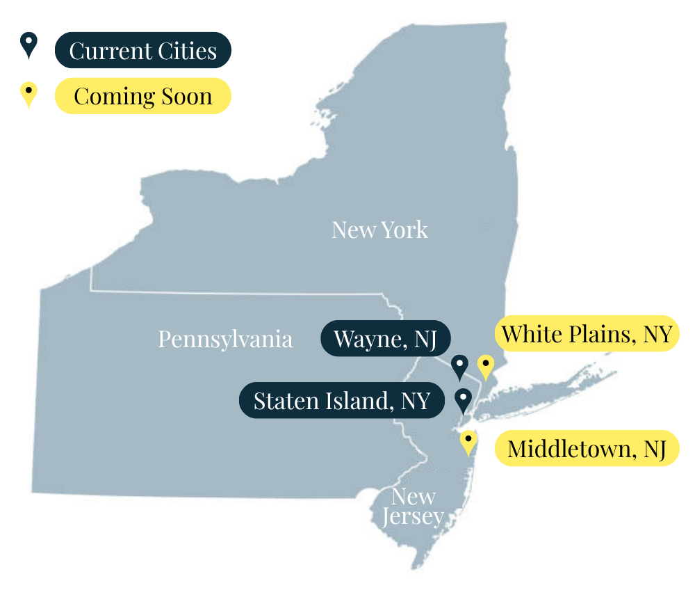 Service Areas Map